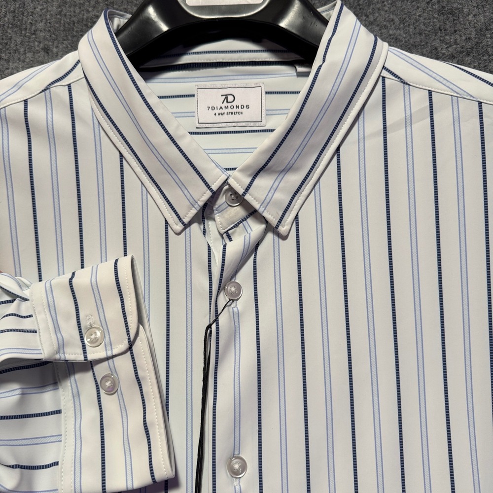 7 Diamonds Kingston Stretch Shirt Wrinkle-Free Soft Touch XXL‎